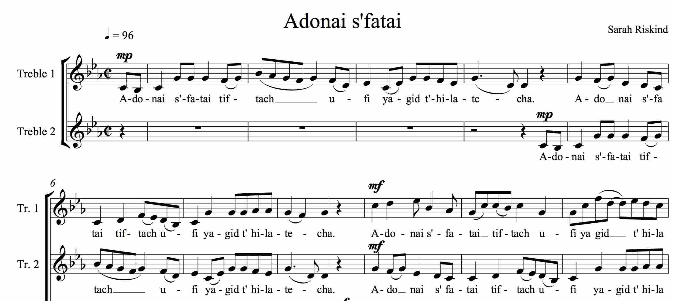 Adonai S'fatai