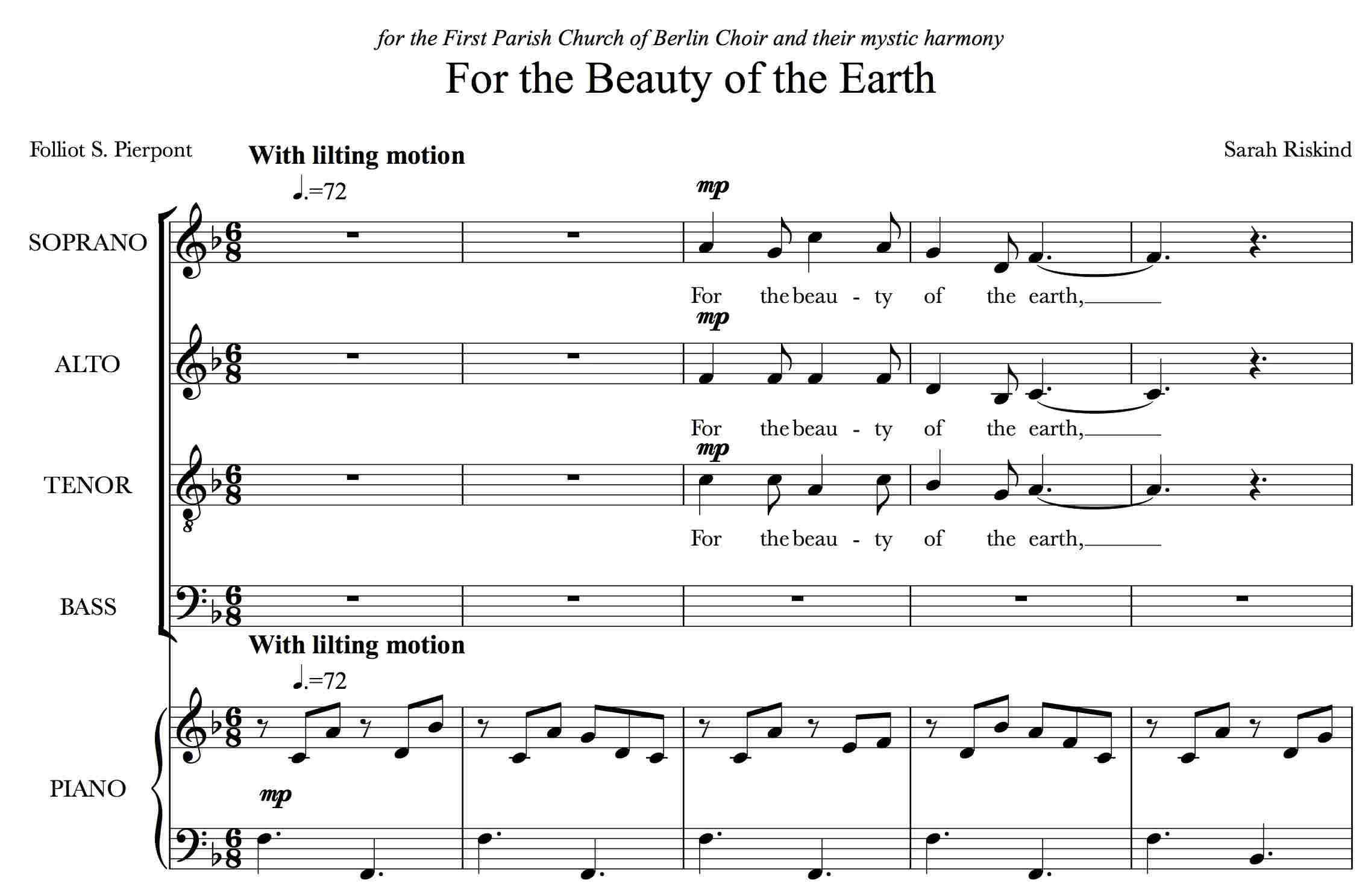 For the Beauty of the Earth