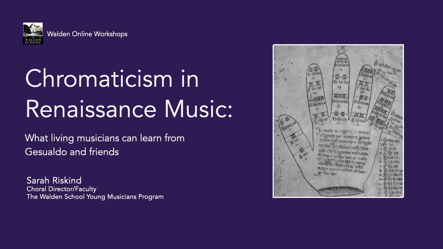 Chromaticism in Renaissance Music Slide